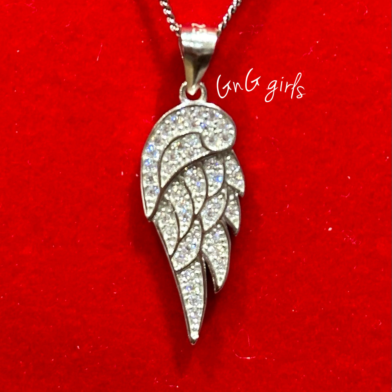 Sterling Silver Angel Wing Necklace