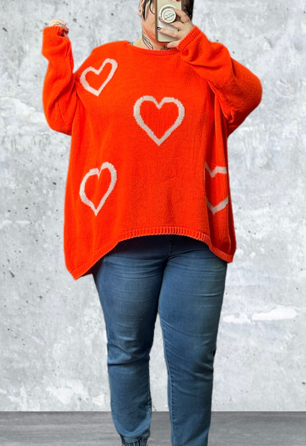 BB Love Hearts Chunky Knit Jumper