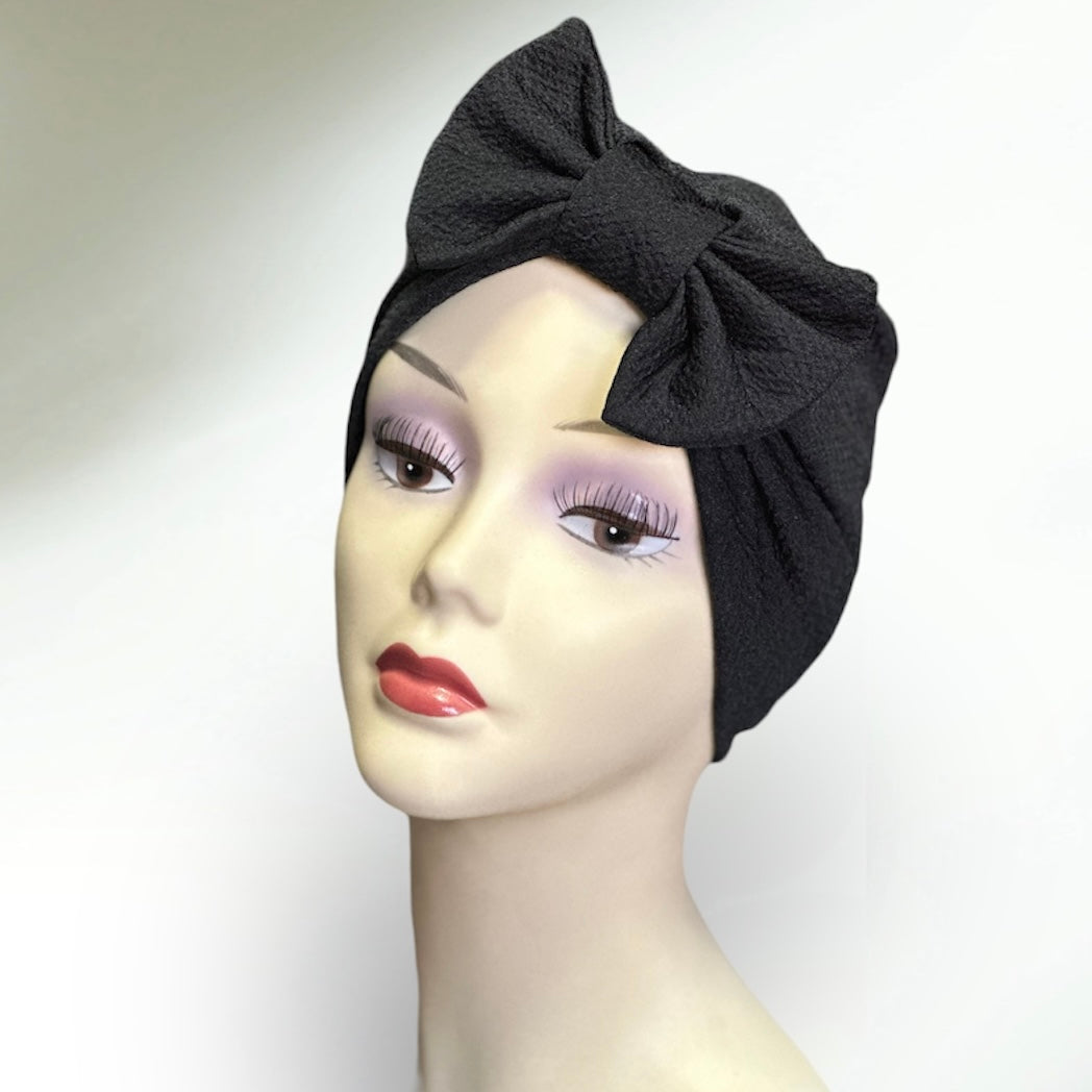 BB Bow Crinkle Turban