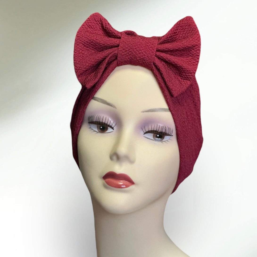 BB Bow Crinkle Turban