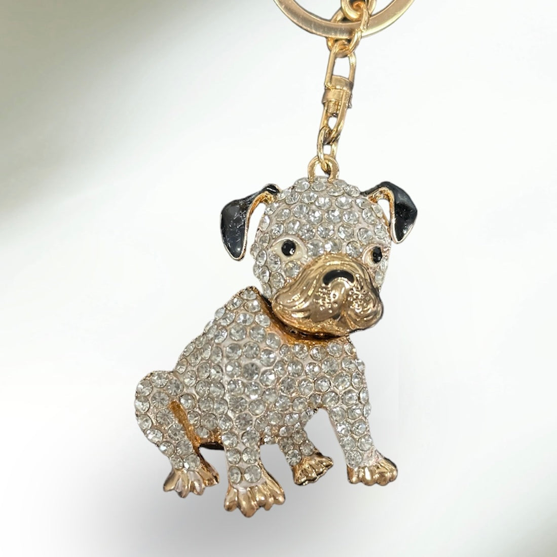 Charm Keyring Dog Pug Bulldog Frenchie