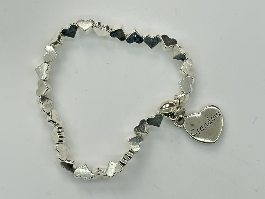 Heart Charm Bracelet with message