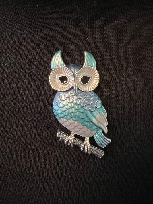 Magnetic Owl Brooch 1