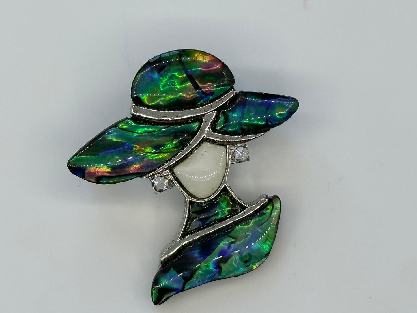 Vintage Lady Style 1 - Abalone Brooch