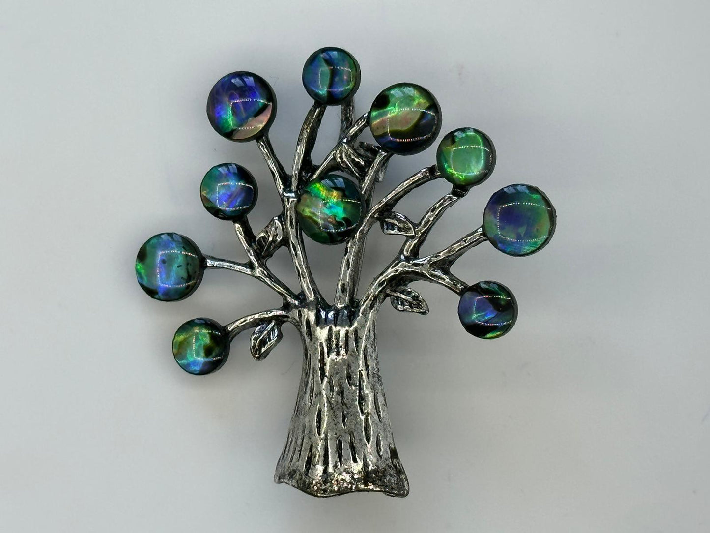 Tree of Life  - Abalone Brooch